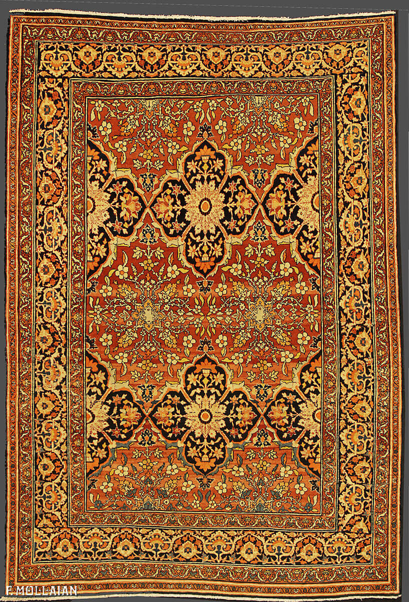 Tappeto Persiano Antico Tabriz Hagi Gialili n°:28313292